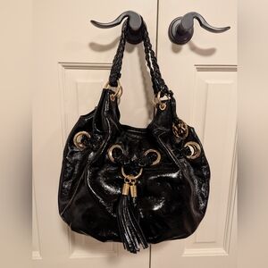 Michael Kors Black Leather Tote Bag